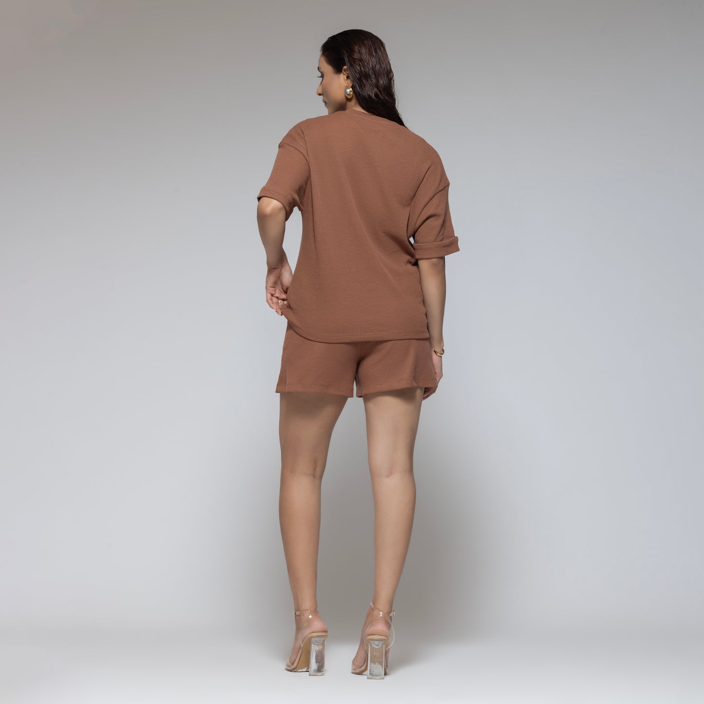 WAFFLE HAZEL TEE WITH SHORTS SET