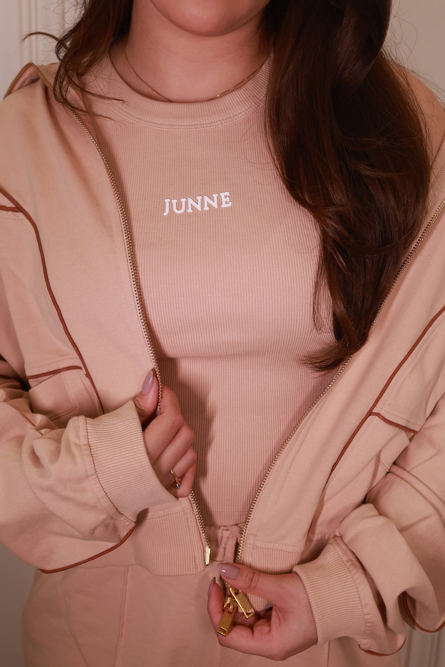 Khloe Tank Top Cordset Bare Peach (Winter Limited Edition)