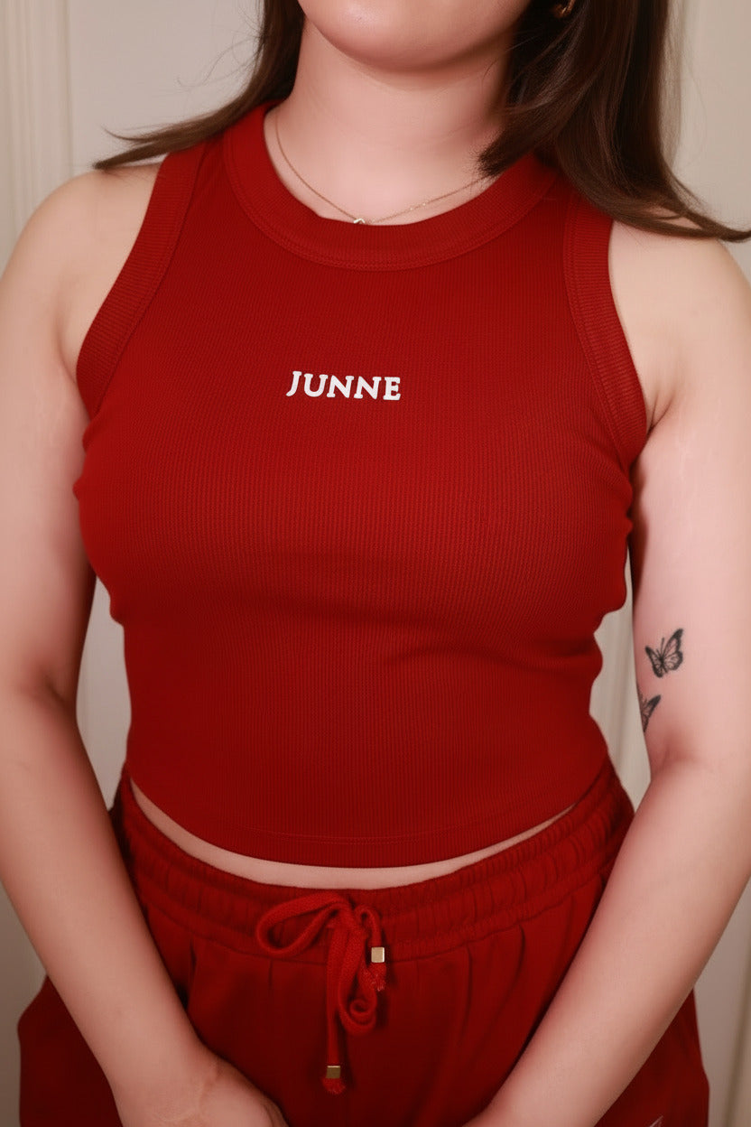 Tank Top Mulberry Cordset