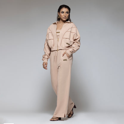 Khloe Bare Peach Cord Set