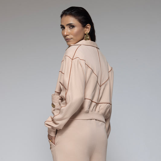 Khloe Bare Peach Cord Set