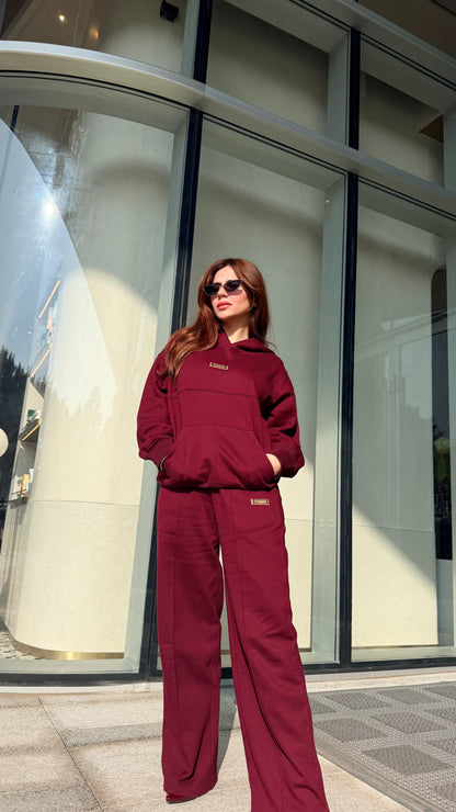 BELLA BURGUNDY CO-ORD Set
