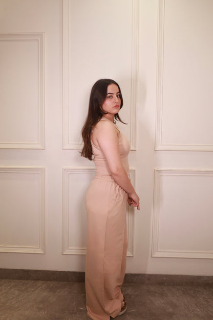 Tank Top Peach Cord Set