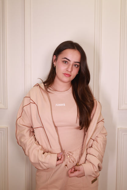 Khloe Tank Top Cordset Bare Peach (Winter Limited Edition)